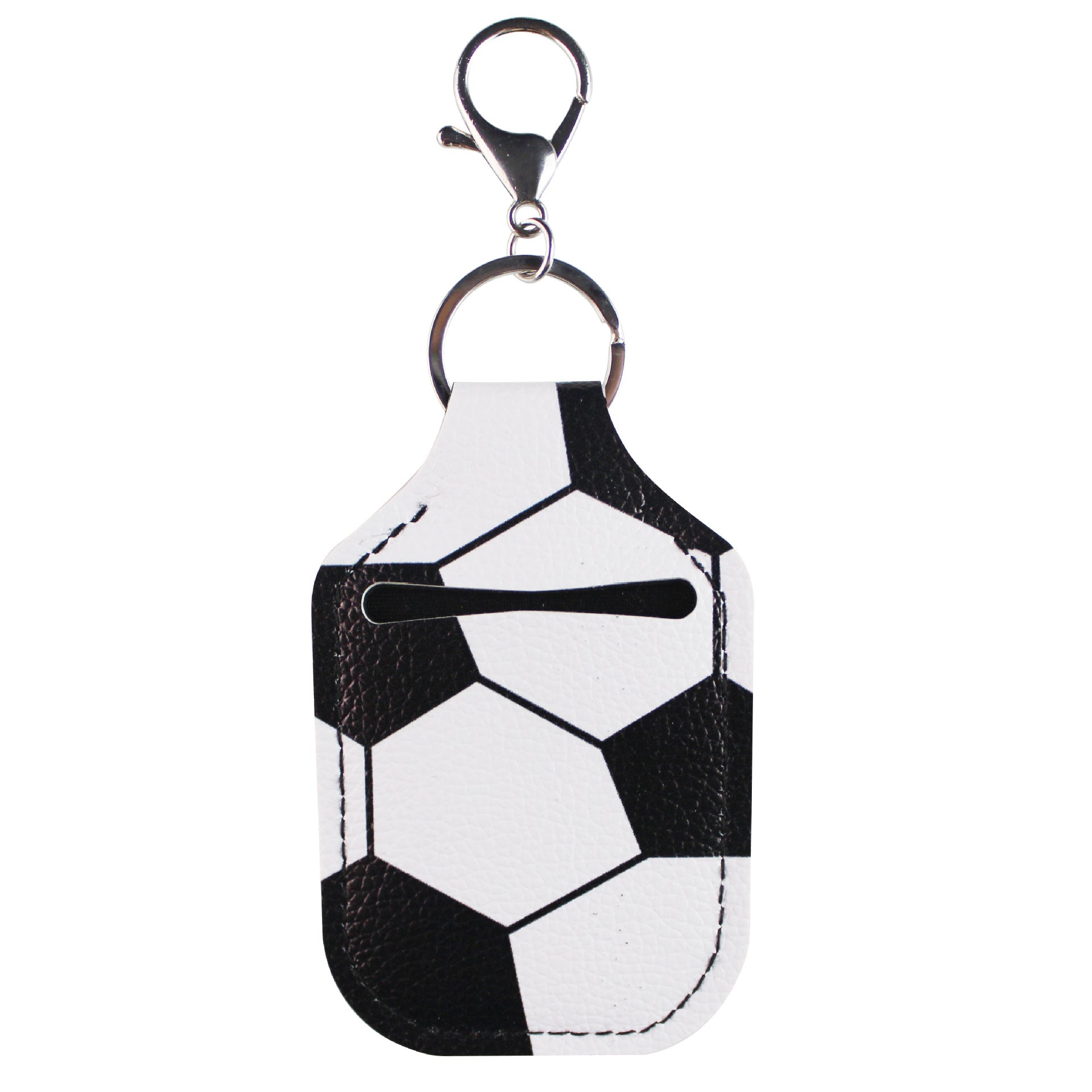 Wholesale Sports Hand Sanitizer Leather Case Key Chain